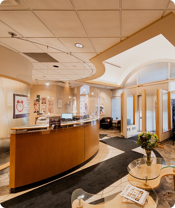 Warm & Welcome Reception Area | Millennium Dental | General & Family Dentist | SE Calgary