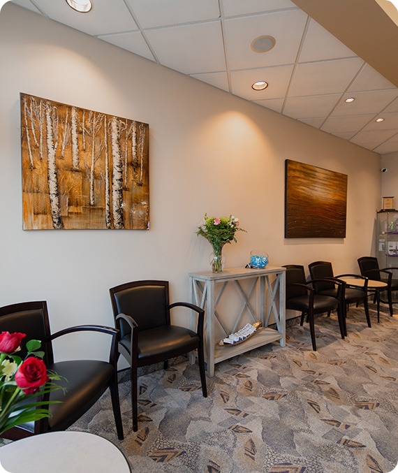 Comfortable Waiting Area | Millennium Dental | General & Family Dentist | SE Calgary